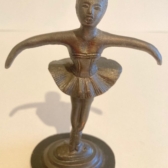 Vintage Metal Bronze Statue, Figurine, Ballerina - Picture 2 of 5